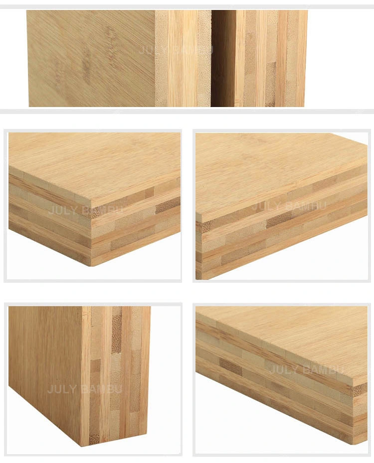 E1 9 Layers Solid Bamboo Wood Slab Table Top and Bamboo Decking Board