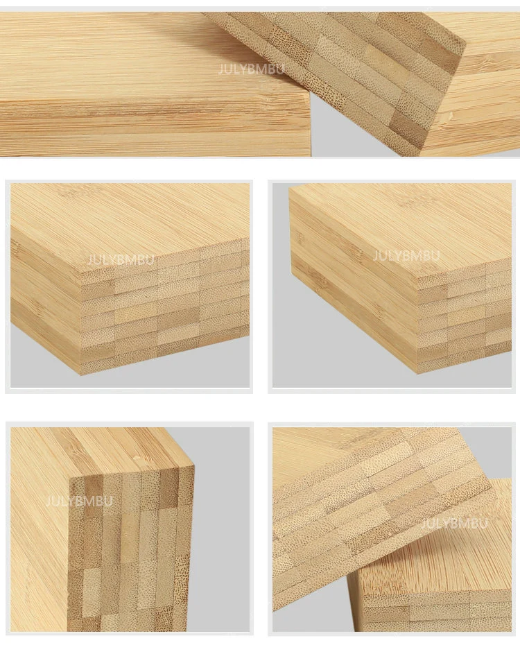 Hot Sale 40mm Bamboo Ply Wood Sheets Carbonized Horizontal Bamboo Panel Bords for Kitchen Countertop