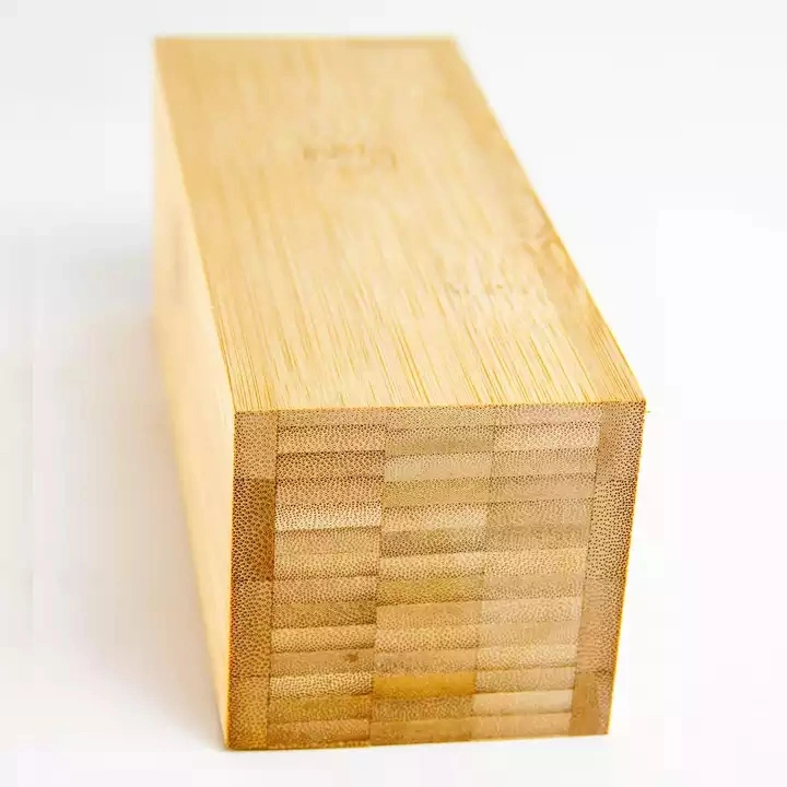 Solid Bamboo Plywood Panel Raw Bamboo Materials Vertical Sheets Lumber
