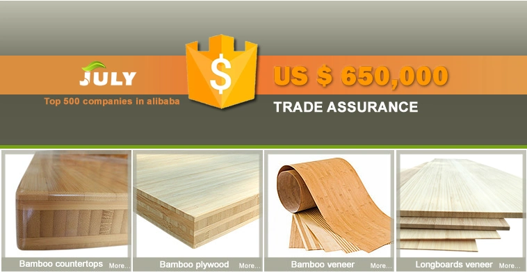 Construction Bamboo Natural Bamboo Plywood Panel for Indoor Decoration