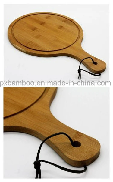 100% Natural Bamboo Kitchen Implements of Pizza Plate and Bamboo Pizza Board