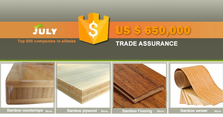 6 Layer Bamboo Laminated Sheets Use for Horizontal Multi Layer Solid Wood Worktop