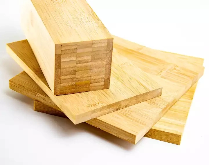 Solid Bamboo Plywood Panel Raw Bamboo Materials Vertical Sheets Lumber