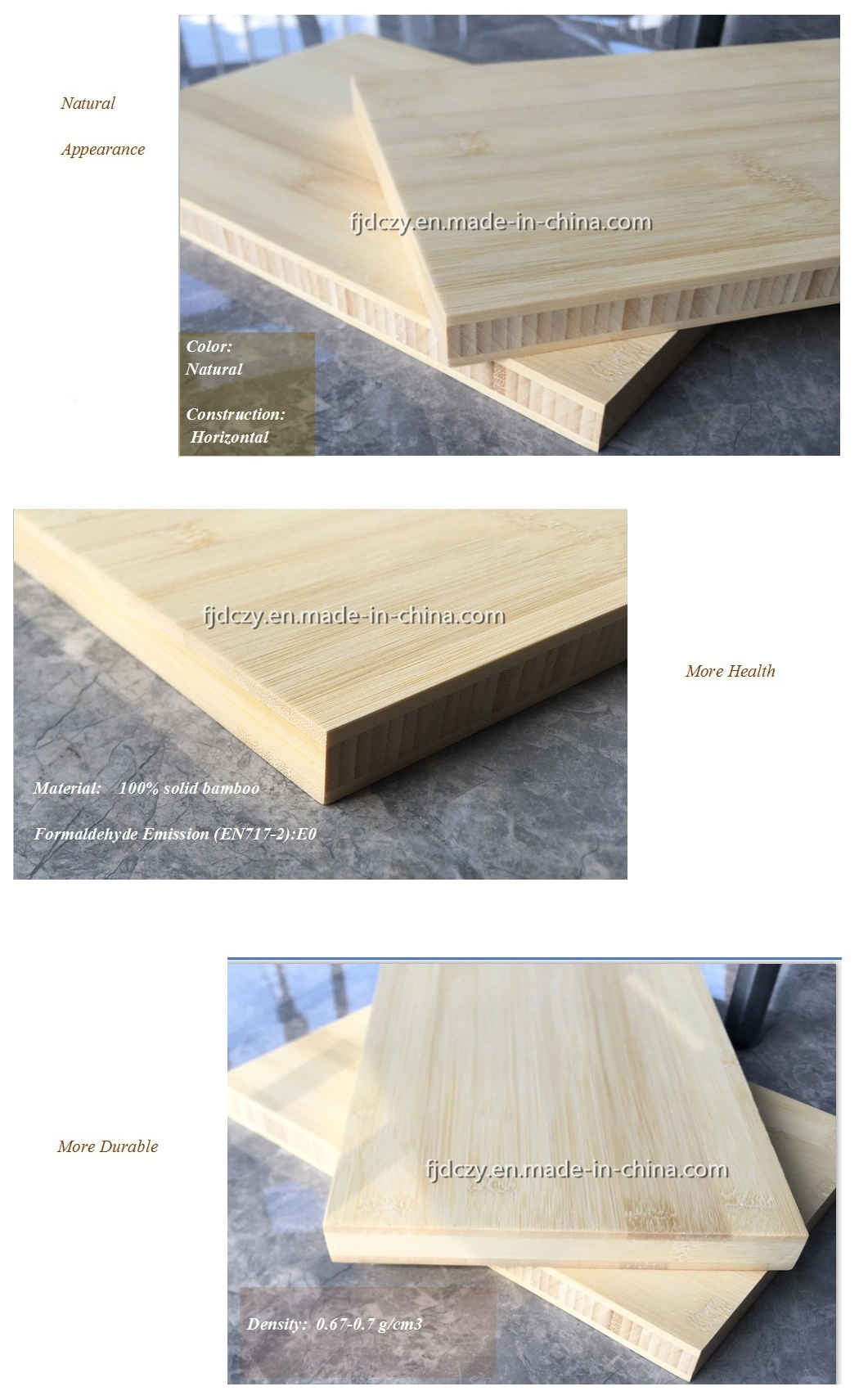 Natural Carbonized Solid Bamboo Durable Bamboo Panel