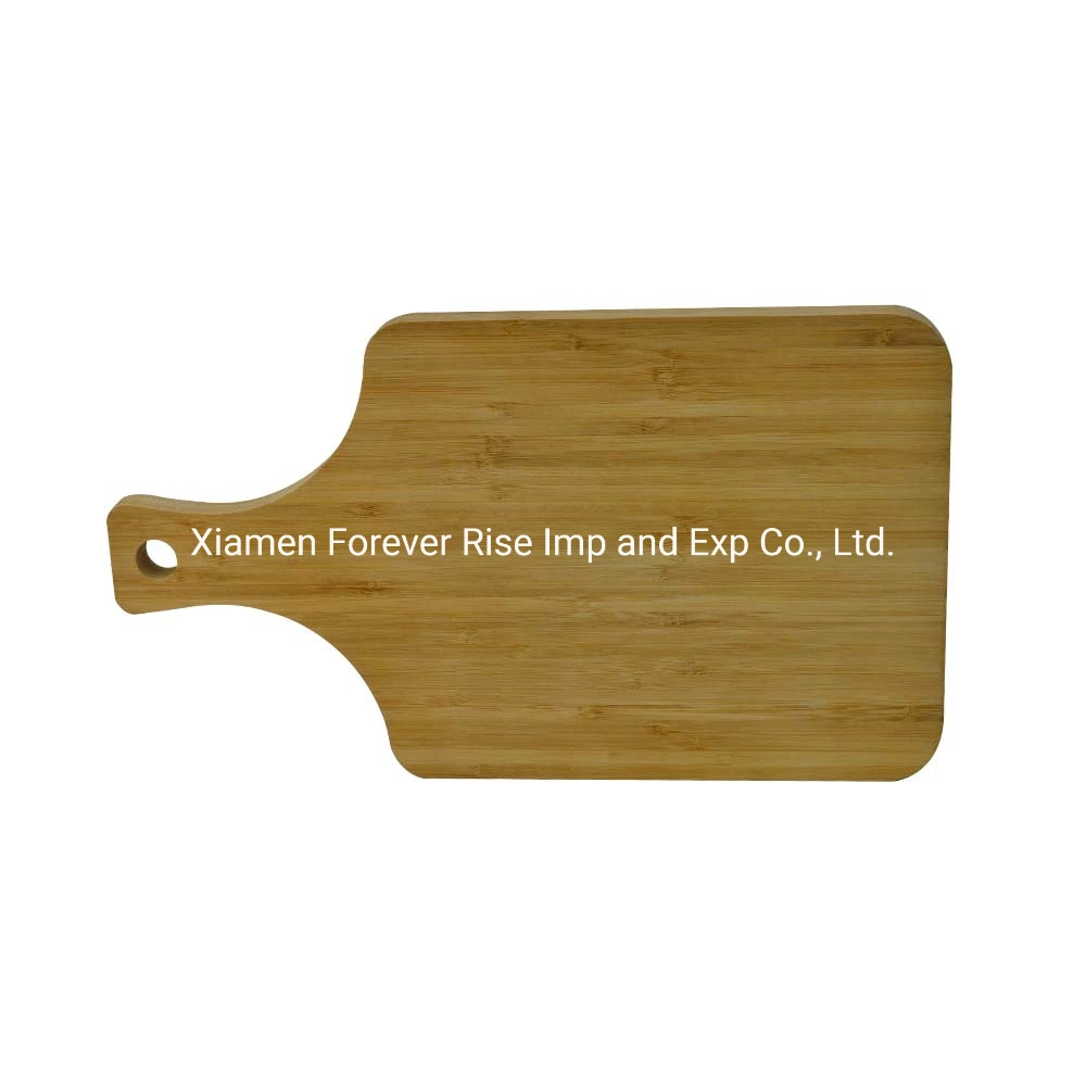 Organic Bamboo Paddle Cutting Board Pizza Board with Handle