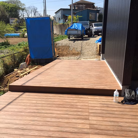 Waterproof Recycled Bamboo Black Composite Decking