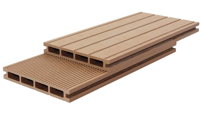 Outdoor Waterproof Ground Area Bamboo Wood PVC Composite Decking WPC Hollow PE Decking