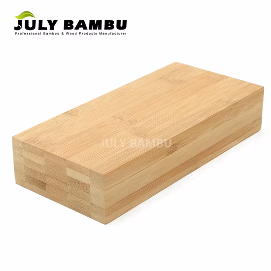 Fsc and E1 Glue 40mm 7 Layer Bamboo Laminated Timber Use for Kitchen Wood Tabletop