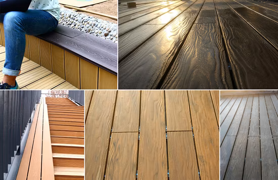 Waterproof Recycled Bamboo Black Composite Decking