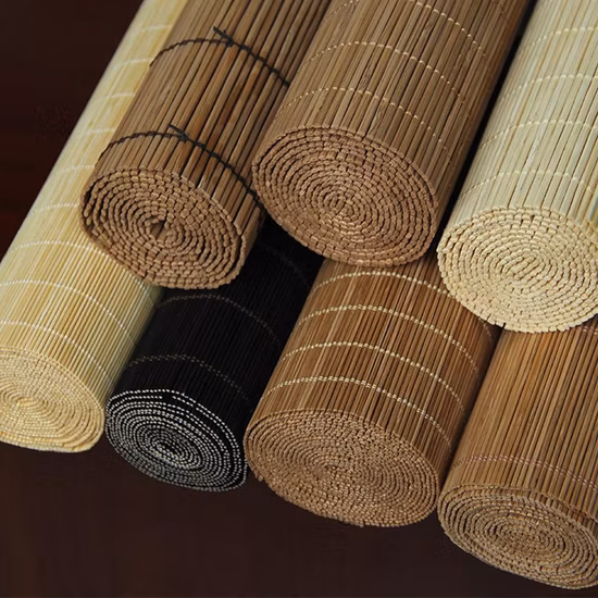 Simple Bamboo Rolling Curtains Matchstick Blinds